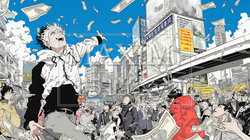 東京に空からお金が降ってきた｜8221431-16584
