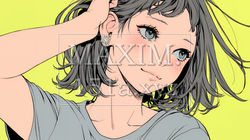気恥ずかしそうに頭をかき、ごまかすような仕草を見せる若い女性