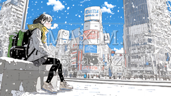 都市の雪景色 | 8308050-6463