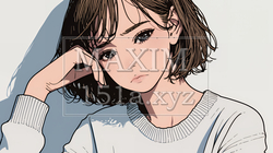 戸惑いの表情の若い女性：困惑した微妙な感情を浮かべた女性 | 830971-14018