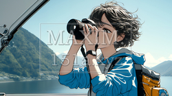 一人で撮影旅行に来ている若い女性 | 8315117-7288