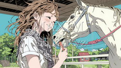 馬の世話をしている若い女性 | 8331007-12930