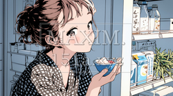コンビニで新作スイーツを物色中の若い女性 | 8341554-15725