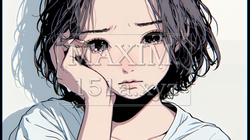 涙ぐむ若い女性 | 8365360-14199