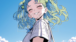笑顔一杯の若い女性 | 8451541-6887