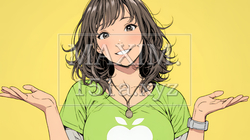 両手を広げて歓迎・驚きの仕草をしている若い女性 | 8469529-14599
