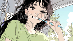 歯磨きは大事：歯磨きを習慣づけよう。虫歯予防週間用