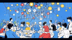 DX・AI・クラウドで進むデジタルトランスフォーメーション｜データネットワークのビジネスコンセプト | 8472455-17312