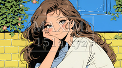 恥ずかしがって顔を赤らめている女性（異性を意識して？） | 8485076-7670