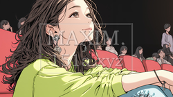 映画や演劇を鑑賞している若い女性 | 848662-16115