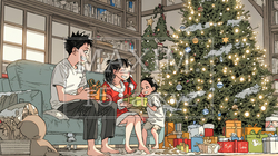仲良し親子の楽しいクリスマス | 8530270-13622