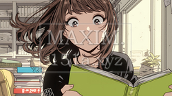 資料を見て驚いている若い女性｜8892667-7527
