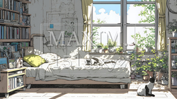 若者の一人部屋 | 8599358-12695