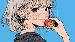 イチゴを摘んで食べている若い女性 | 8604281-8510