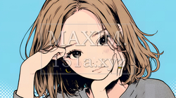 お茶目な（生意気な表情をした遊び心のある）若い女性 | 8626193-17093