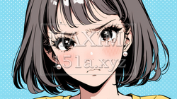 嫉妬の表情を浮かべる若い女性 | 8645344-17119