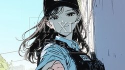 女性の警備員