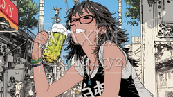 ビールを飲んでいる女性 | 8659394-12386