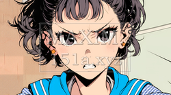 「バカ言ってんじゃないよ」と激怒している女子高生 | 8682310-14500