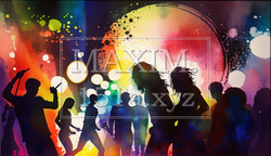 クラブとかディスコで踊りに興じている若者たち | 8686990-4527