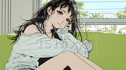 腹痛（生理痛）に苦しむ若い女性 | 8748311-15182