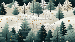 クリスマスツリーの連続パターン | 8751650-2549