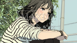 「ふん！」という表情でそっぽを向いている若い女性｜9020145-13698