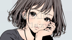 楽：リラックスした顔をしている若い女性 | 877786-5687