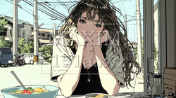 心配事があって食が進まない女性