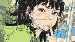 指を唇に当てて「シーShh」というジェスチャーをしている女性 | 8826749-13216