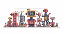 ロボティクスとAI：ロボット工場、人工知能の開発。 | 8854699-20256