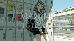 制服姿の女子高生：ロッカールーム