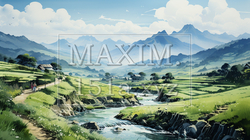 棚田のある里山の風景 | 8886430-20010