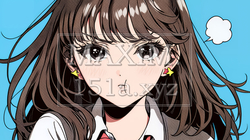 「つまんないの」と不貞腐れている制服を着た女子高生 | 8890816-14448