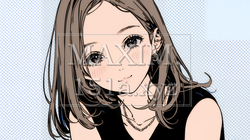 頬を赤らめて、照れ笑いする若い女性 | 8931397-14052