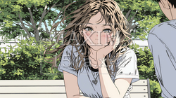 恥ずかしがって顔を赤らめている女性（異性を意識して？） | 9047385-7663