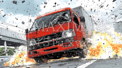 街中での自動車事故 | 9070037-6858