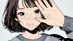 手のひらを相手に向けて見せるジェスチャーをして拒否の意思を表している若い女性