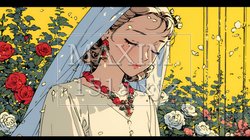 白いウェディングドレスを着ている花嫁：ジューンブライド | 9094129-8792