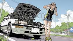 ドライブ中の車の故障・事故・トラブルで困っている女性｜9070037-6858
