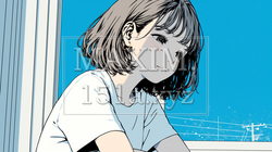 誰も理解してくれないとふてくされている女の子｜9115007-5424