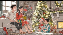 仲良し親子の楽しいクリスマス | 9120140-13620