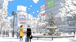 都市の雪景色 | 9269549-6462