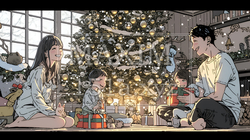 仲良し親子の楽しいクリスマス