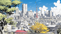 都市の町並みと青空 | 9336666-11567