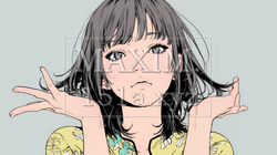 肩をすくめて困惑・諦めの仕草をしている若い女性｜9372737-14964