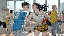 ダンスの練習をしている若者たち｜2093301-10686