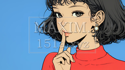 指を唇に当てて「シーShh」というジェスチャーをしている女性｜9405952-9902