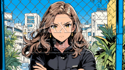 意地悪そうな（攻撃的な）顔をしている若い女性｜9407492-10466