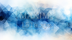 青基調のシンプルで賑やか幾何学的な水彩画背景 | 9471573-19059